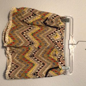 Francesca’s coloured chevron shorts